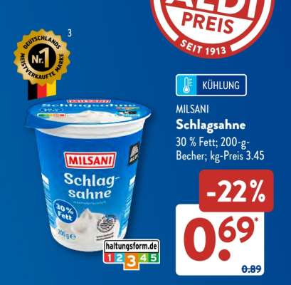 MILSANI Schlagsahne