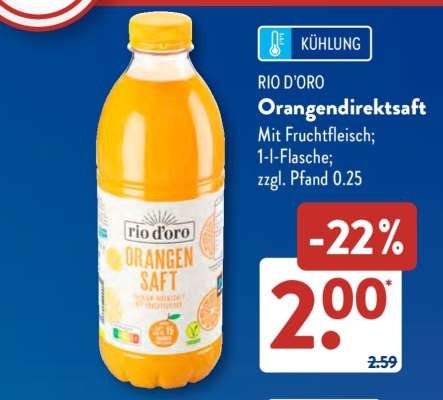 RIO D'ORO Orangendirektsaft
