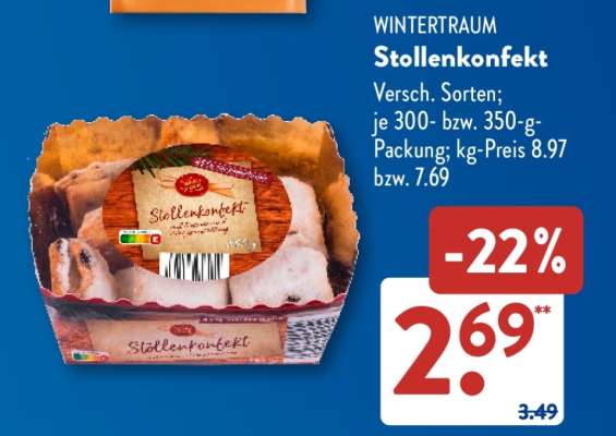 WINTERTRAUM Stollenkonfekt