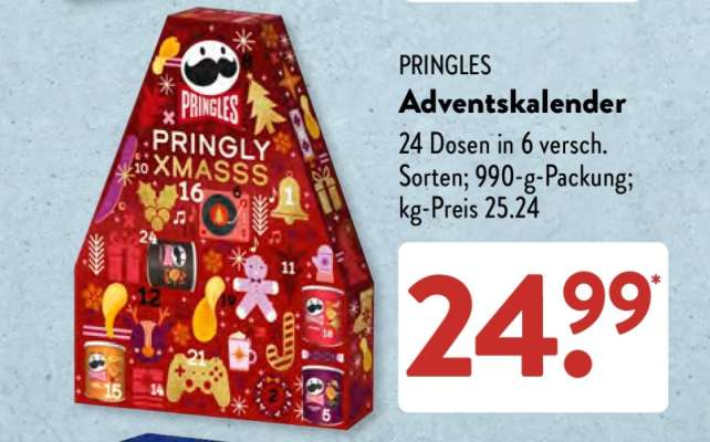 Pringles Adventskalender