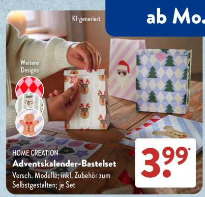 Adventskalender-Bastelset