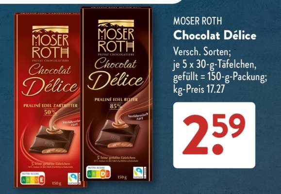 MOSER ROTH Chocolat Délice