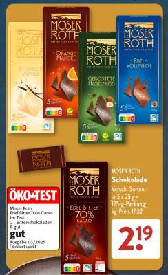 MOSER ROTH Schokolade