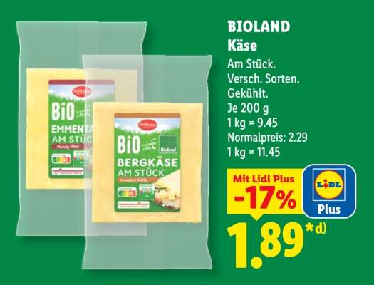Bioland Käse
