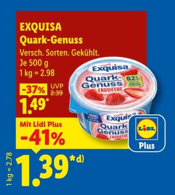 EXQUISA Quark-Genuss