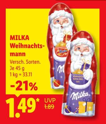 MILKA Weihnachtsmann