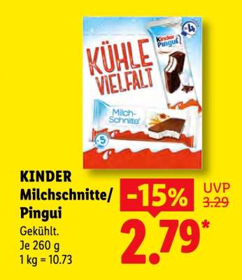 Kinder Milchschnitte/ Pingui