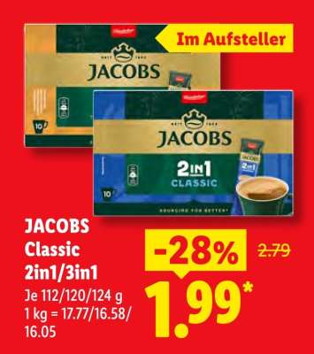 JACOBS Classic 2in1/3in1