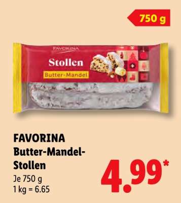 Favorina Butter-Mandel-Stollen