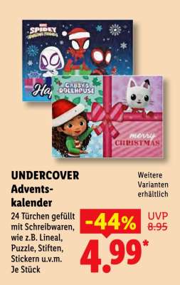 Undercover Adventskalender