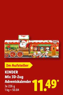Kinder Mix 3D-Zug Adventskalender