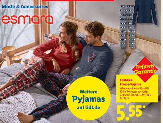 Esmara Fleece-Pyjama