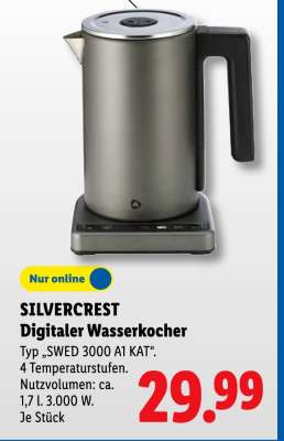 SILVERCREST Digitaler Wasserkocher
