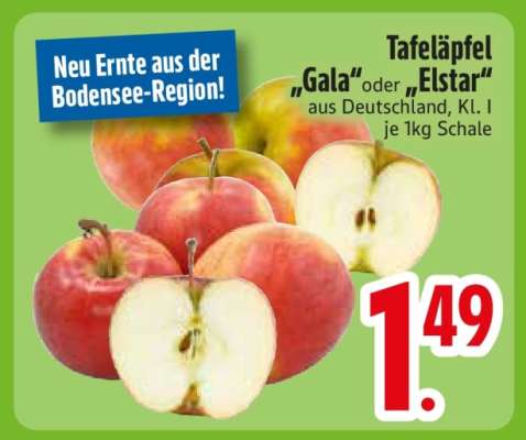 Tafeläpfel 'Gala' oder 'Elstar'