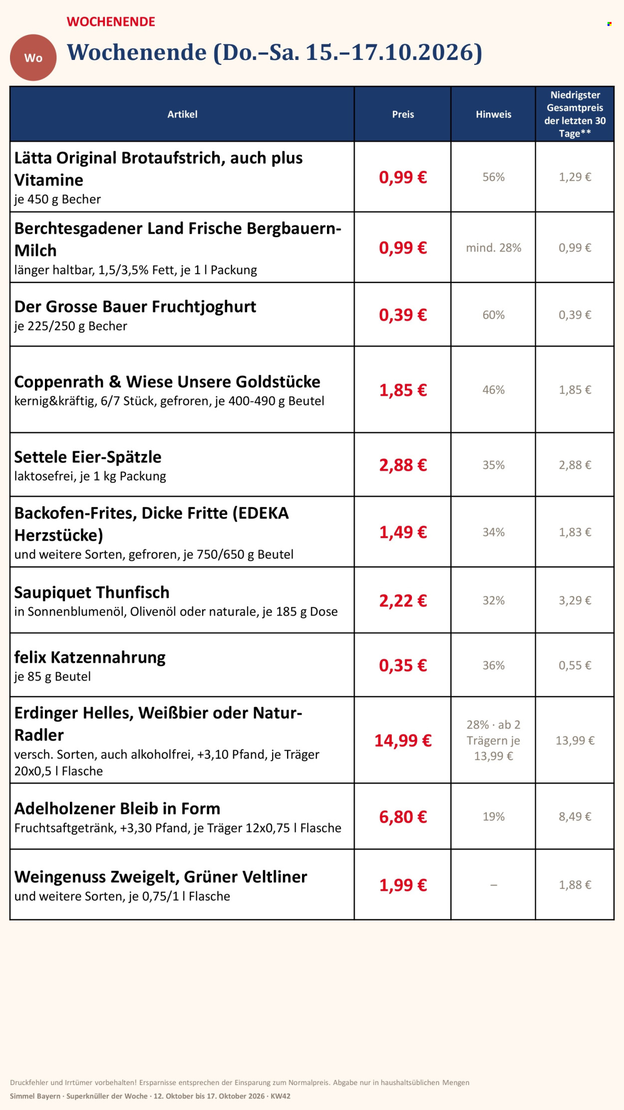 Leták Edeka - 12.10.2026 - 17.10.2026. Strana 19