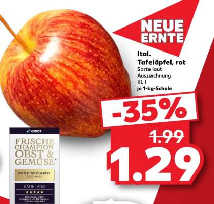 Ital. Tafeläpfel, rot