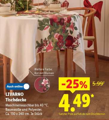 Livarno Tischdecke