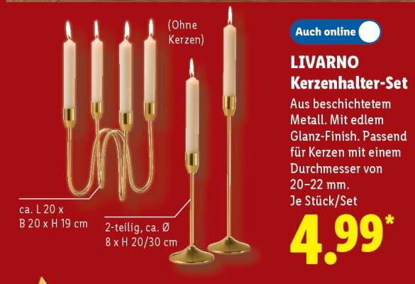 LIVARNO Kerzenhalter-Set
