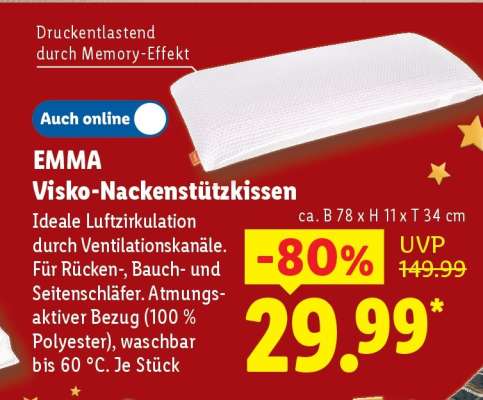 EMMA Visko-Nackenstützkissen