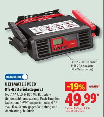 Ultimate Speed Kfz-Batterieladegerät
