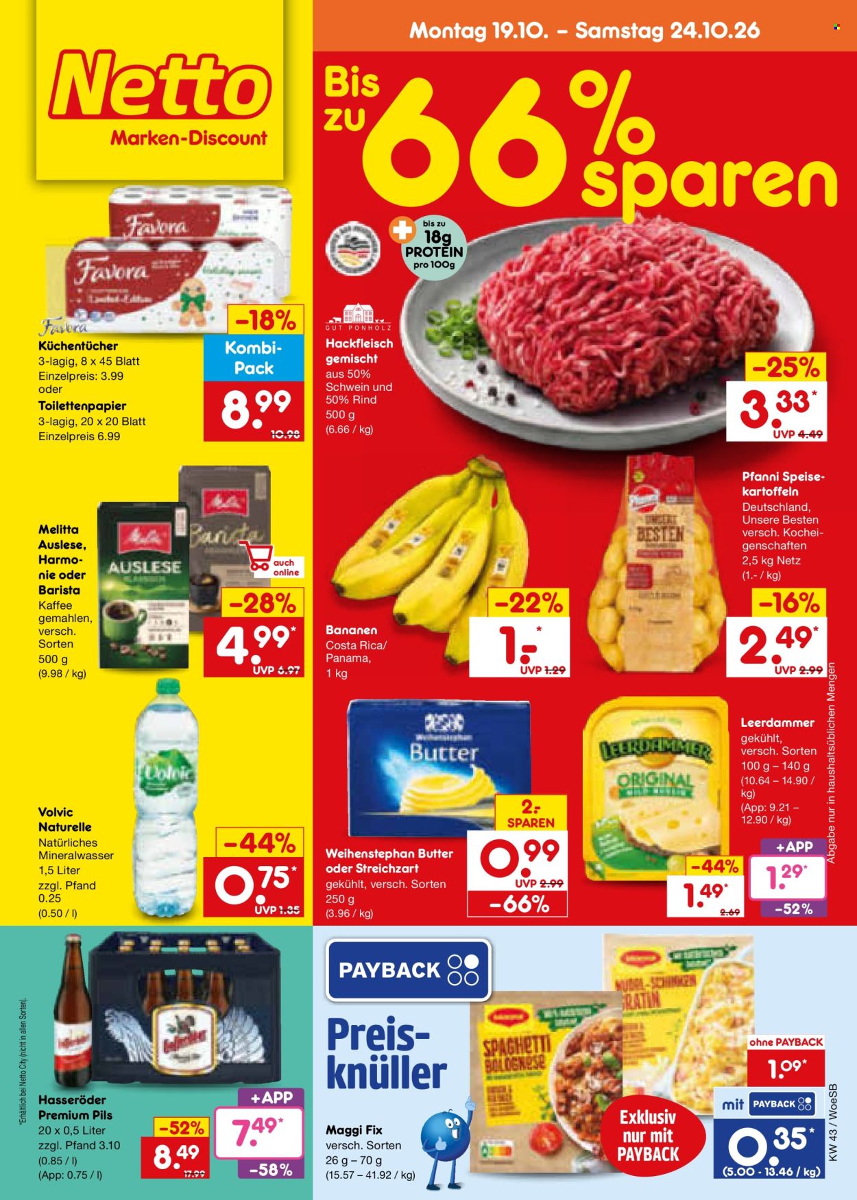 Leták Netto Marken-Discount - 19.10.2026 - 24.10.2026. Strana 1