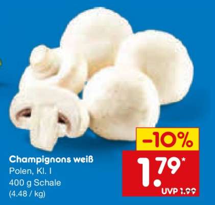 Champignons weiß