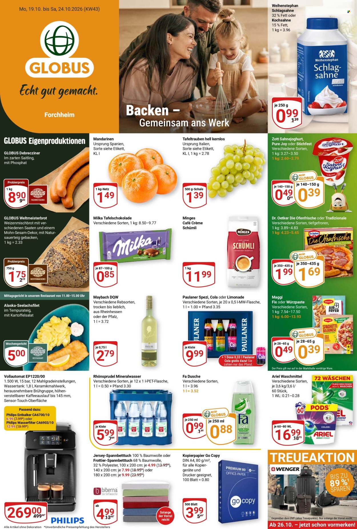 Globus Prospekte  - 19.10.2026 - 24.10.2026. Seite 1
