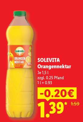 SOLEVITA Orangennektar