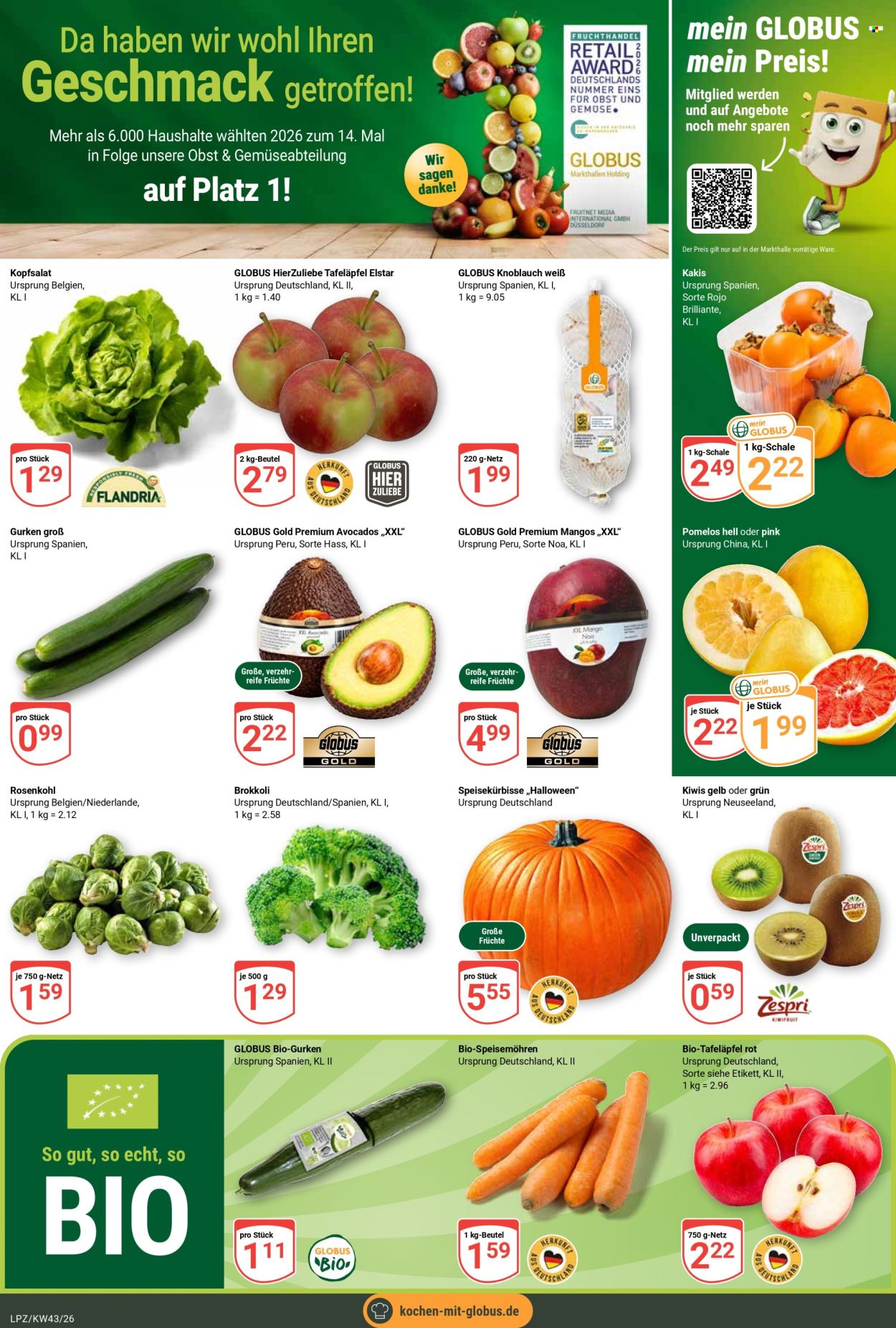 Globus Prospekte  - 19.10.2026 - 24.10.2026. Seite 8