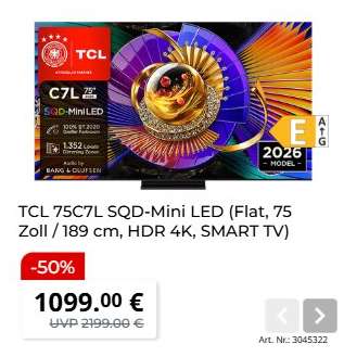TCL 75C7L SQD-Mini LED