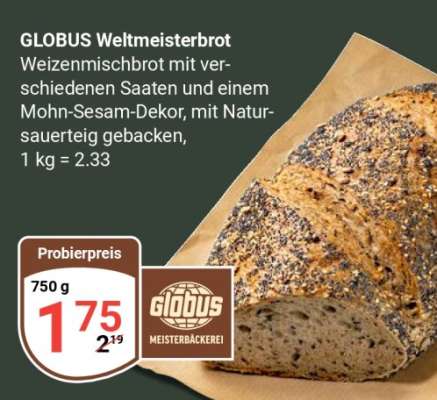 GLOBUS Weltmeisterbrot