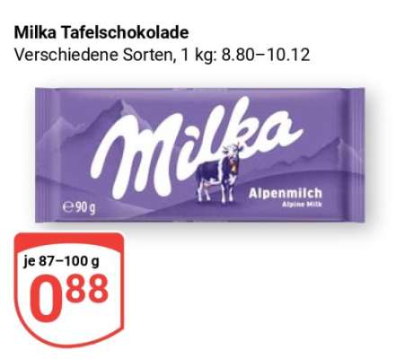 Milka Tafelschokolade*