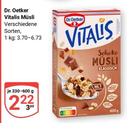 DR. OETKER Vitalis-Müsli