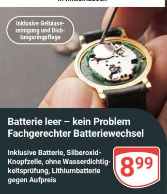 Fachgerechter Batteriewechsel
