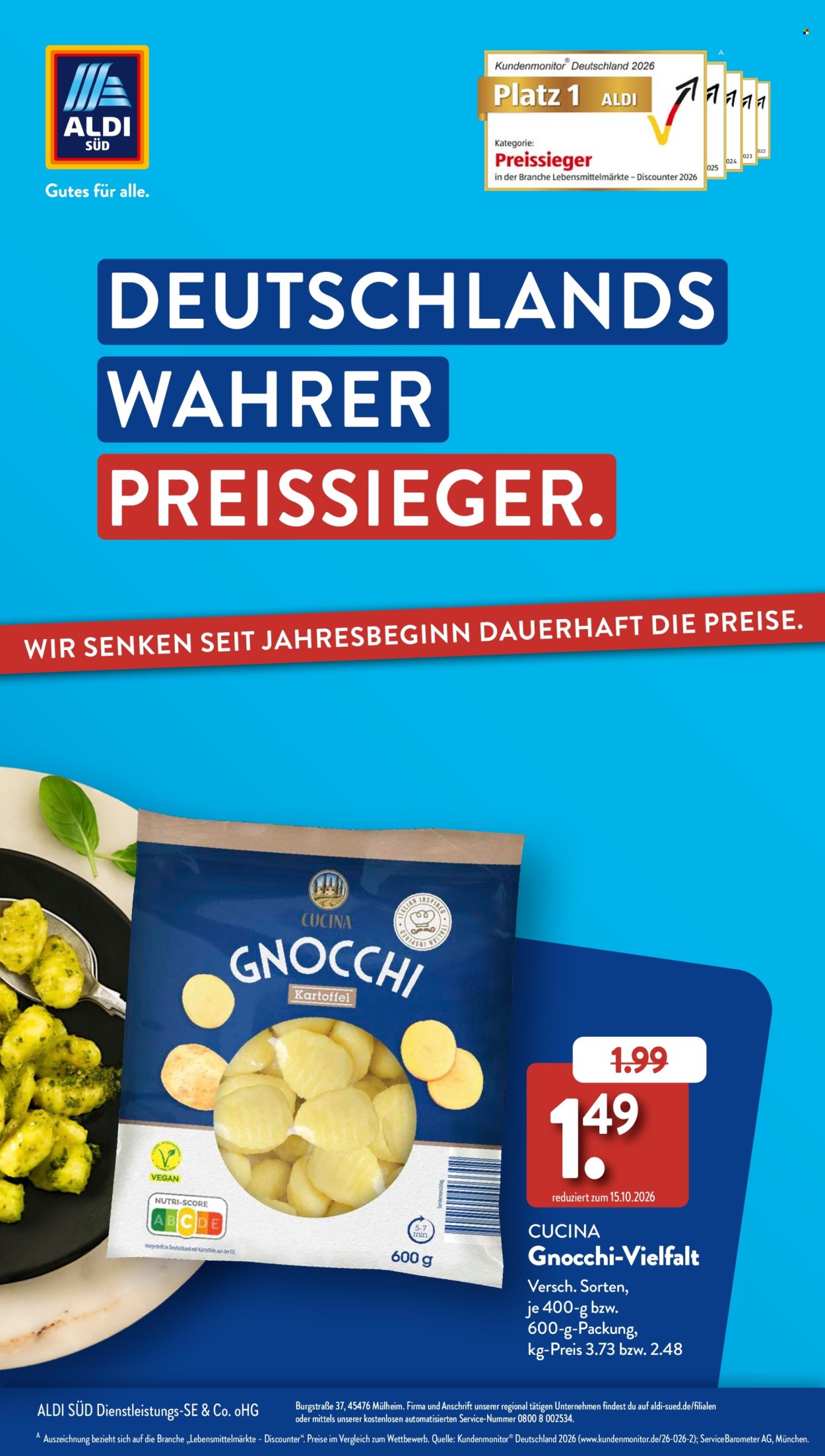Leták ALDI SÜD. Strana 1