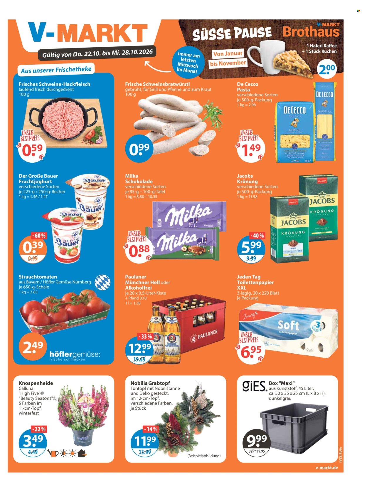 V-Markt Prospekte  - 22.10.2026 - 28.10.2026. Seite 1
