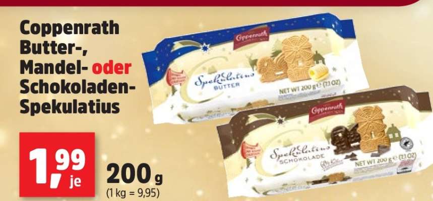 Coppenrath Butter-, Mandel- oder Schokoladen-Spekulatius