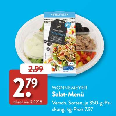 WONNEMEYER Salat-Menü