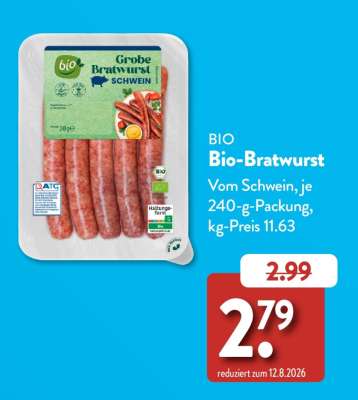 Bio-Bratwurst