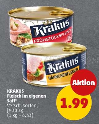 KRAKUS Fleisch im eigenen Saft