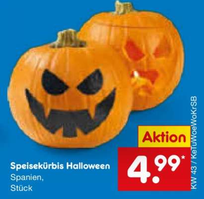 Speisekürbis Halloween