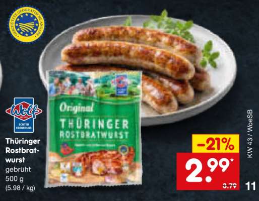 Thüringer Rostbratwurst