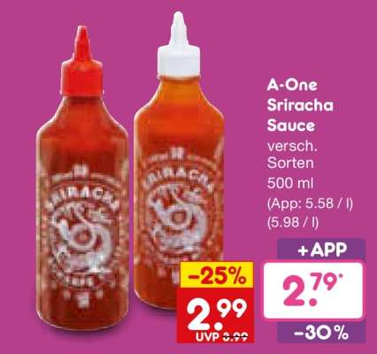 A-One Sriracha Sauce