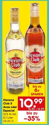Havana Club 3 Años oder Especial