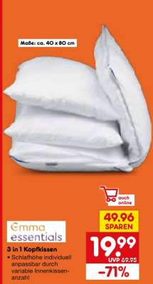 3-in-1 Kopfkissen