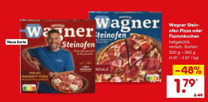Wagner Steinofen Pizza oder Flammkuchen