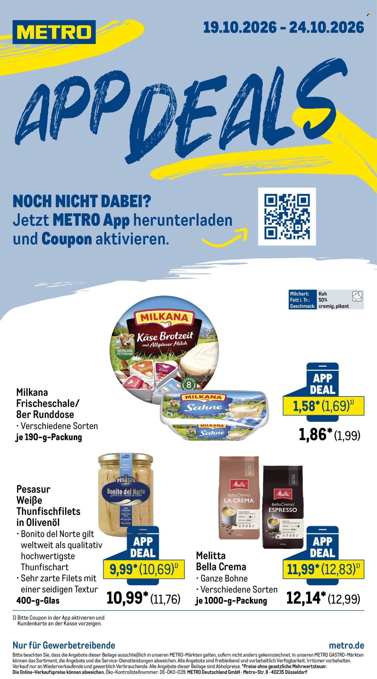 Leták Metro - 19.10.2026 - 24.10.2026. Strana 1