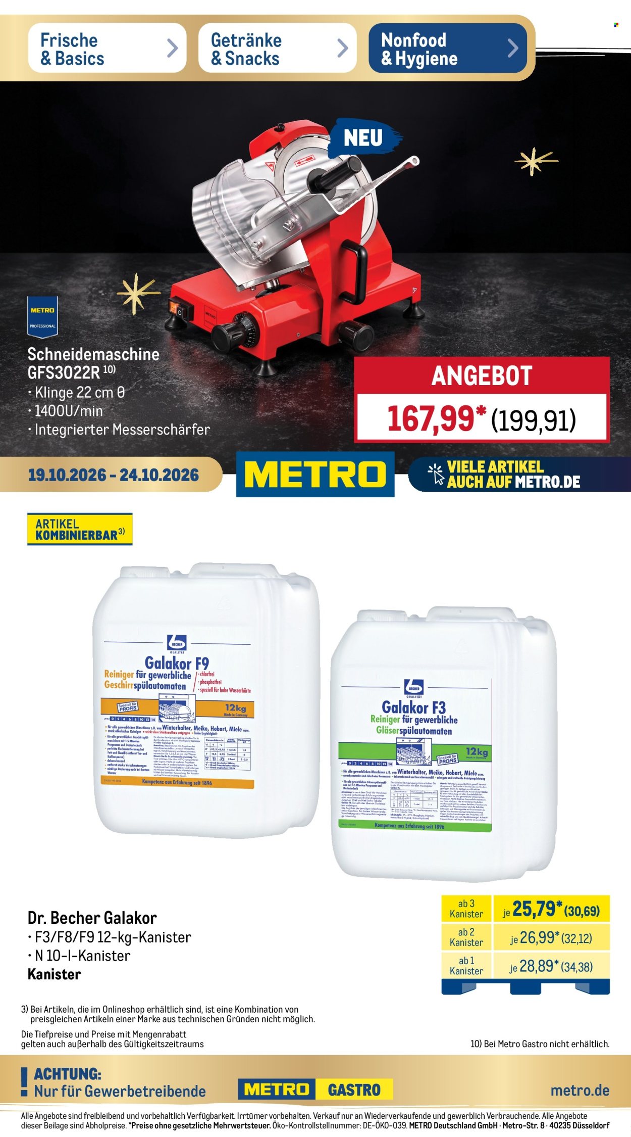 Leták Metro - 19.10.2026 - 24.10.2026. Strana 1