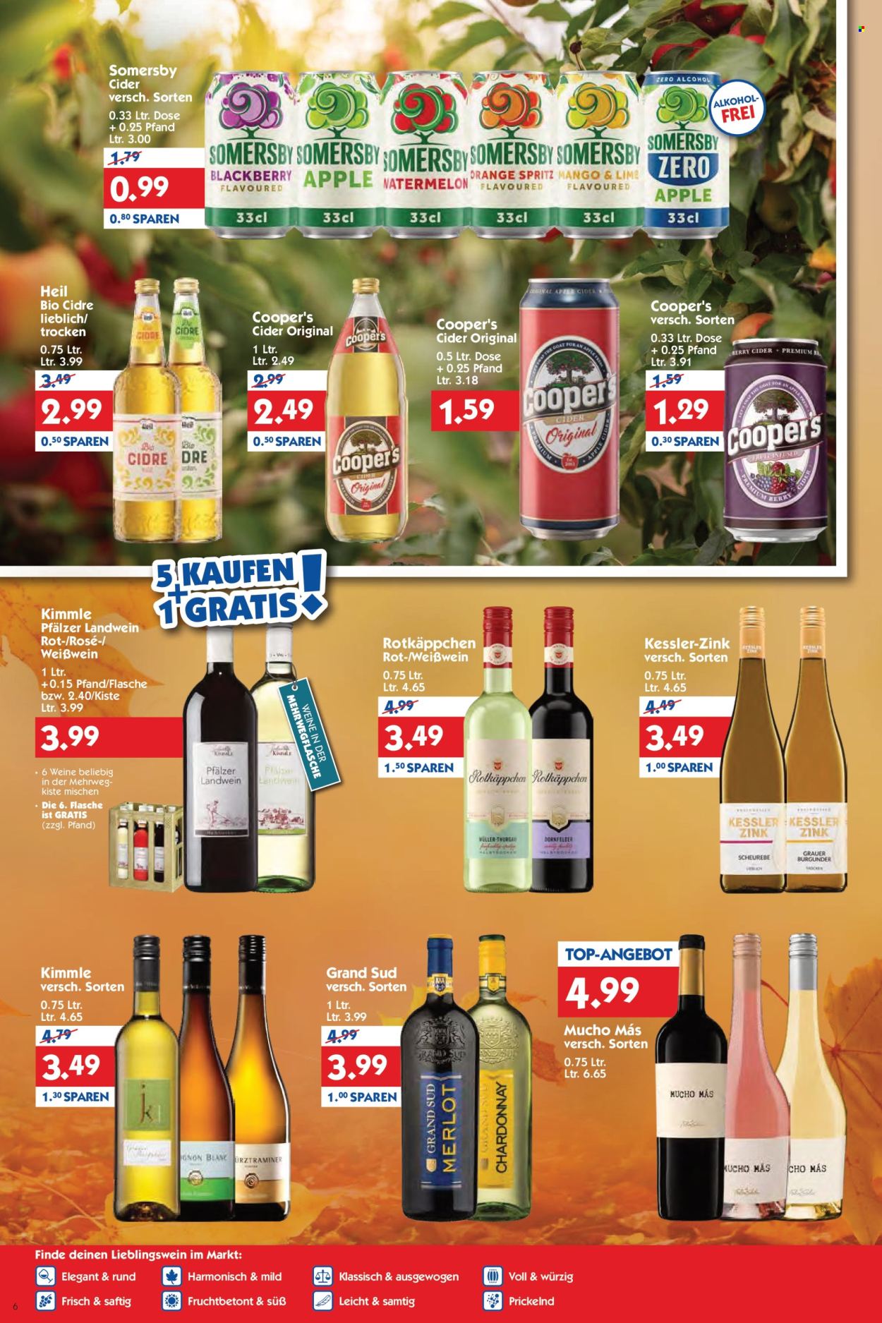 Hol'ab! Getränkemarkt Prospekte  - 19.10.2026 - 24.10.2026. Seite 6