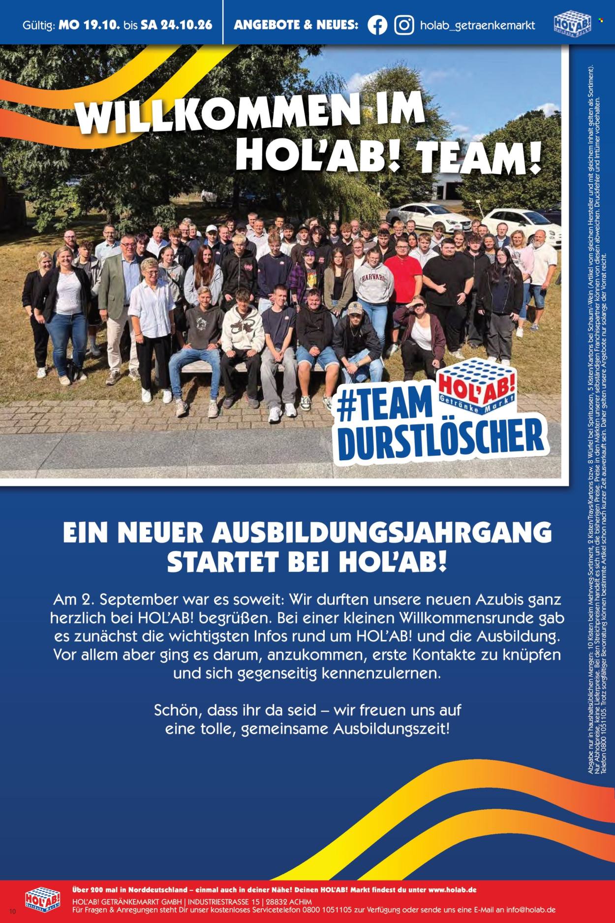 Hol'ab! Getränkemarkt Prospekte  - 19.10.2026 - 24.10.2026. Seite 10
